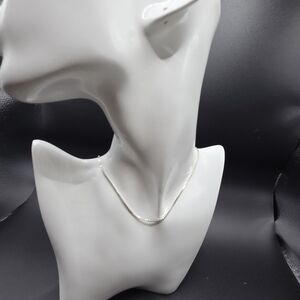 Adjustable Silver Necklace.  Stamped 950 Milor Italy. Adj. Up To 24 Inches